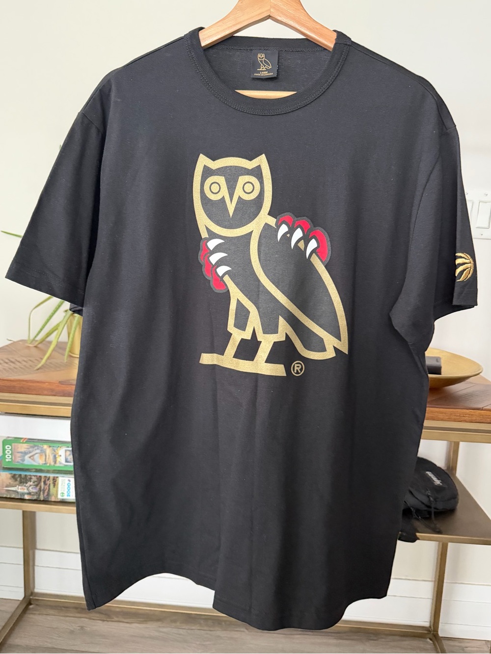 Rare OVO x Jurassic Park x Raptors Tee Large